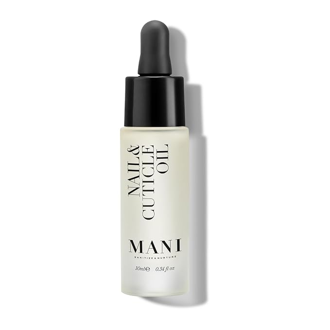 Mani Nail and Cuticle Oil - Nail Growth Oil Enriched with Almond, Macadamia, Hemp, and Jojoba - Cuticle Care Protects and Strengthens - 0.34 oz