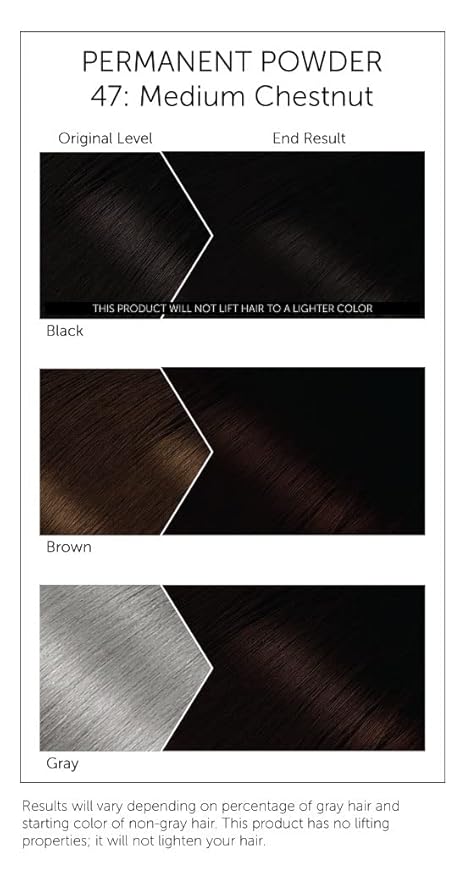 Bigen Powder Hair Color #47 Medium Chestnut 0.21oz (3 Pack)