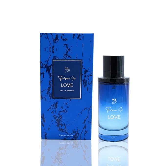 Trison In Love Eau de Parfum, Unisex Fragrance, 3.4 fl oz (100ml), Blue