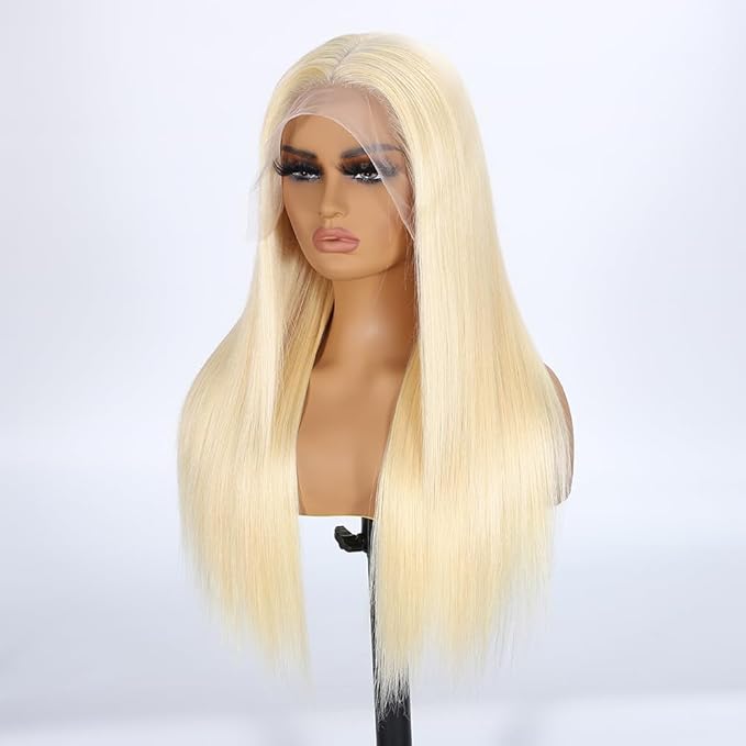 Tuneful 613 13x6 Lace Front Wig Human Hair Pre Plucked 613 HD Lace Frontal Wig 13x6 250 Density Blonde Wig Human Hair 20 Inch Straight Lace Front Wigs