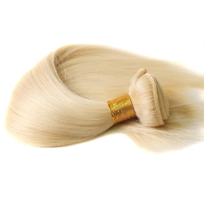Blonde Human Hair Bundle 613 Straight Bundles 28 Inch 50g One Blonde Bundles 613 Braiding Human Hair Straight Peruvian Hair Weave