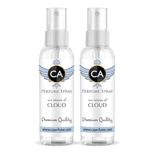 CA Perfume Eco Refill Impression of Cloud For Women Long Lasting Eau de Parfum Spray Refillable Atomizer Bottle 2 Fl Oz/60ml X2