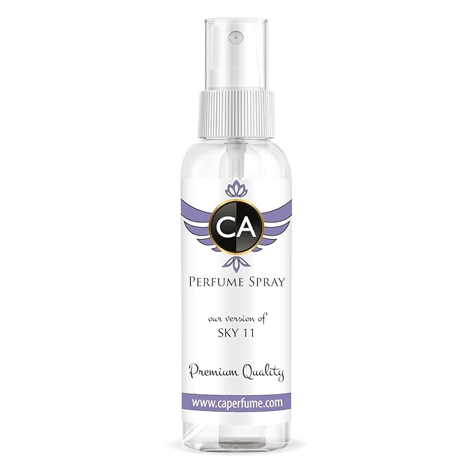 CA Perfume Eco Refill Impression of Sky 11 For Women & Men Genderless Fragrance Eau de Parfum Spray Refillable Bottle 2 Fl Oz/60ml-X1
