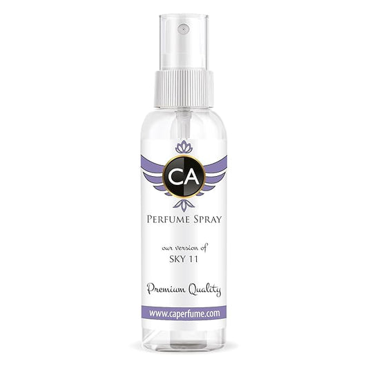 CA Perfume Eco Refill Impression of Sky 11 For Women & Men Genderless Fragrance Eau de Parfum Spray Refillable Bottle 2 Fl Oz/60ml-X1