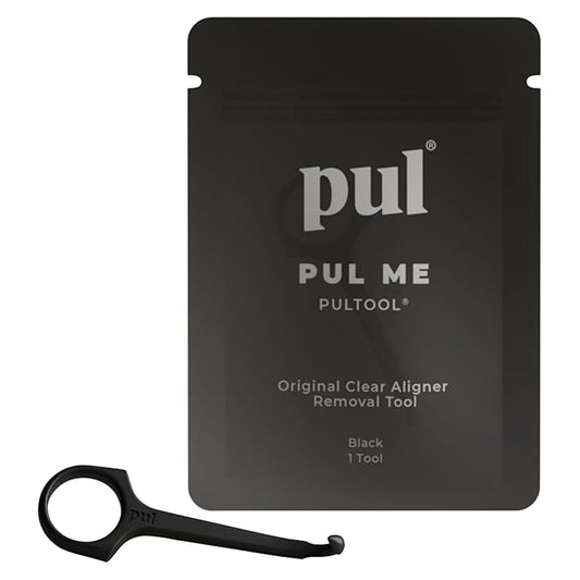 PUL Pack of 1 Reusable Clear Aligner Removal Tool — Compatible with Invisalign, Removable Braces, Retainers & Trays – Easy-to-Use Device Remover, Dental & Oral Hygiene Care Product – Black