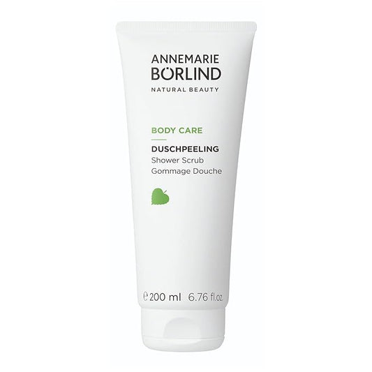 ANNEMARIE BÖRLIND - BODY CARE Shower Scrub, smoothing, regulating & nourishing skin care, with organic bamboo extract & Aloe Vera, vegan, 6.76 Fl. Oz.