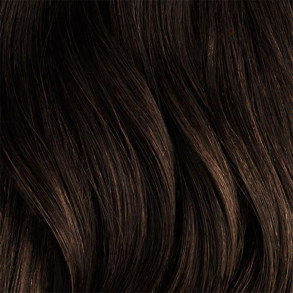 Luxy 100% Remy Human Hair - Seamless Clip-In Hair Extensions - Multi-Dimensional Color for Natural Blending, Adds Volume & Length 160 grams 16" Mocha Brown Balayage
