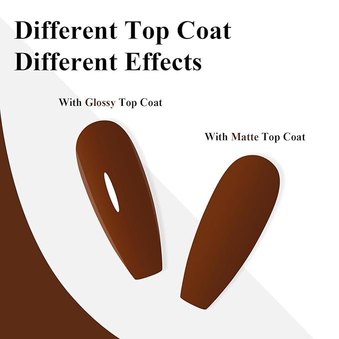Imtiti 10ml Brown Gel Nail Polish Long Lasting Soak Off UV Led Fall Gel Polish Salon DIY at Home Gift for Women 1Pcs