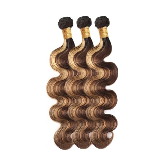 Color 27 Bundles Human Hair Blonde Body Wave Bundle Highlight 3 Bundles 24 26 28 Inch Brazilian Virgin Hair Extensions