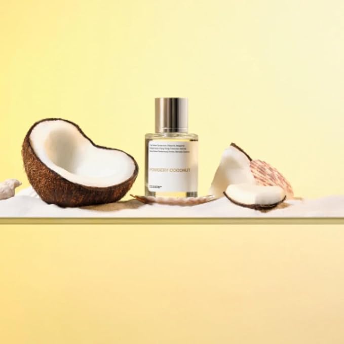 Dossier - Powdery Coconut 1.7 Fl oz (50ml) - Perfume Inspired by T.Ford Soleil Blanc - Pure Infused - Paraben Free - Vegan - For Women Men Unisex