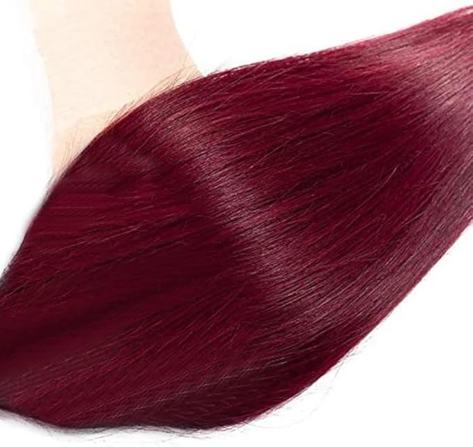 Burgundy Bundles 99J Straight Human Hair 3 Bundles 16 18 20 Inch 150g 8A Brazilian Virgin Hair Extensions Wine red bundles human hair Extensions