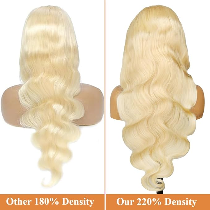 Tuneful 28 Inch 613 13x6 Lace Front Wig Human Hair Body Wave Blonde Wig Human Hair for Women 613 HD Lace Frontal Wig Pre Plucked with Baby Hair