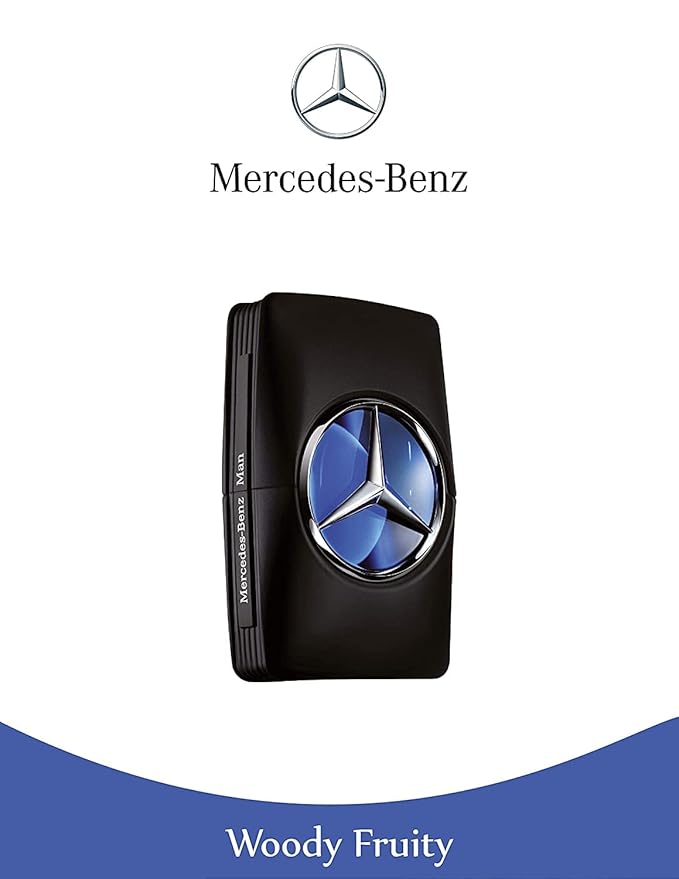Mercedes Benz Man - Elegant Fragrance With Sensual, Floral, Woody Notes - Mesmerize The Senses With Original Luxury Men’s Eau De Toilette Spray - Endless Day Through Night Scent Payoff - 1.7 OZ