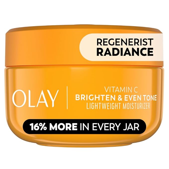 Olay Regenerist Radiance Vitamin C Face Moisturizer: Bright & Even Lightweight Cream for Women - Brightens, Hydrates, Evens Tone + Texture for Glowing Skin - 2 Oz