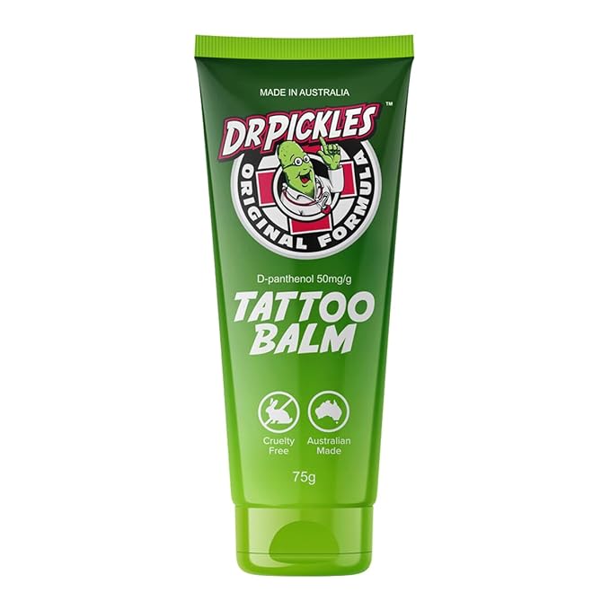 Dr Pickles Tattoo Balm 2.65 oz / 75g - Original Formula, Heals + Protects + Rejuvenates Tattoos