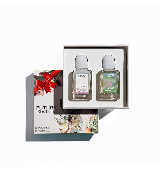 Future Society Floating Forest Luxury Perfume & Fragrance Primer Gift Set - Includes Eau de Parfum & Optimal Habitat Fragrance Enhancing Primer and Extender - Beauty Gifts for Women