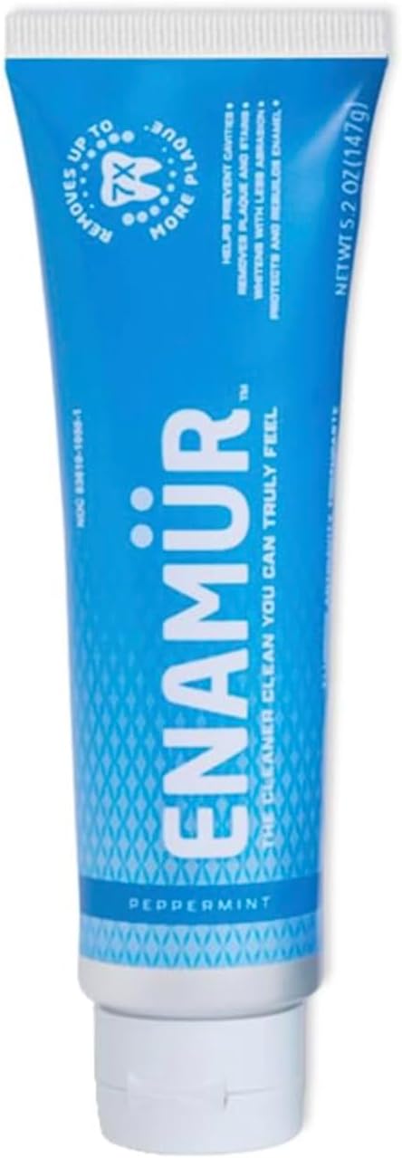 Premium Advanced Oral Care Plaque & Stain Removal Toothpaste - Plant Fiber Technology Removes 7X More Plaque Than Leading Brands, Whitens and Protects Enamel, 5.2 oz