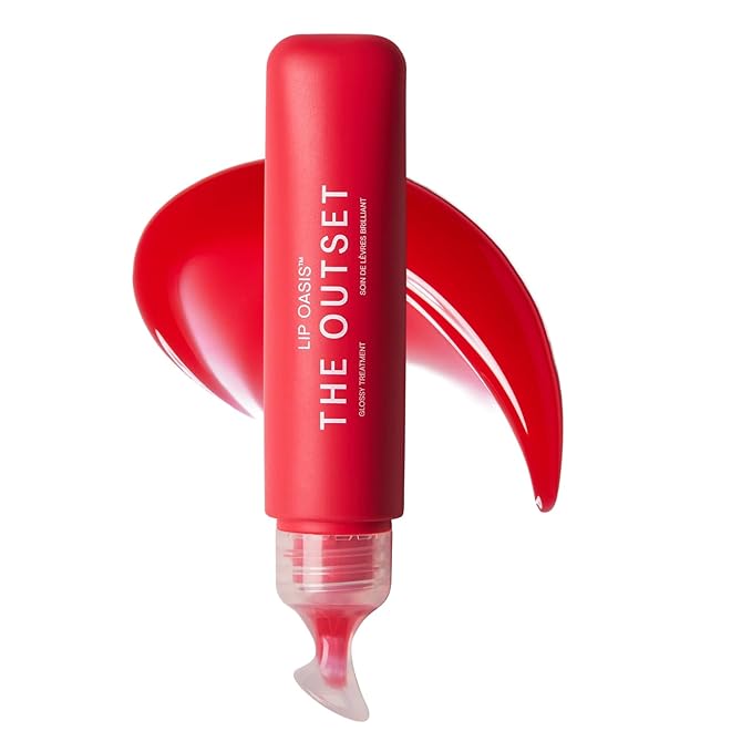 The Outset Lip Oasis Glossy Treatment | Skincare Essentials | Vegan | Gluten Free | Clean Beauty | Unisex for All Skin Types | Sun Kiss | 0.3 oz