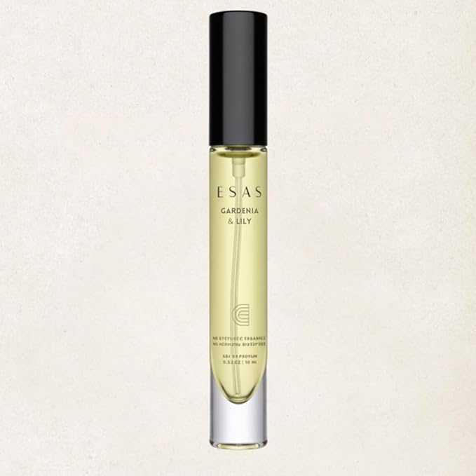 Esas NYC Gardenia & Lily– Organic Perfume Mist, MADESAFE® – CLEAN | WARM | FLORAL - 0.33 oz Fragrance EDP