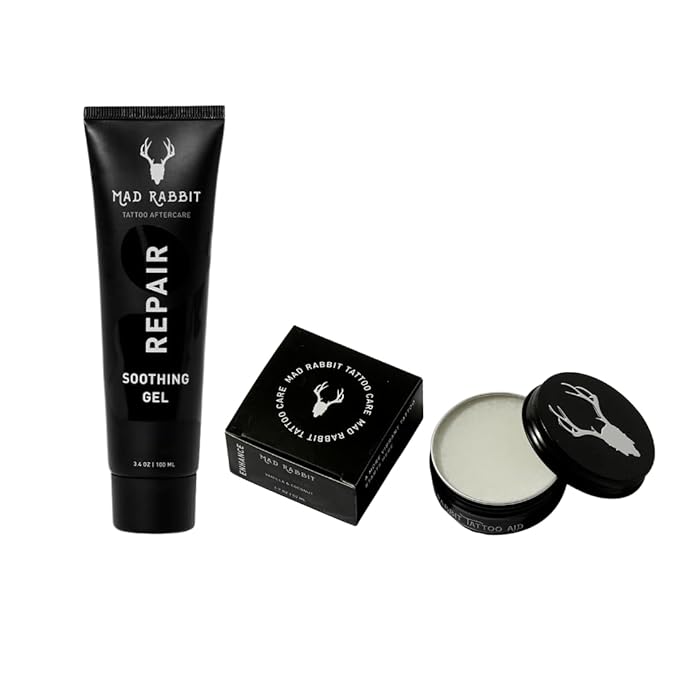 Tattoo Aftercare Soothing Gel & Moisturizer + Balm & Cream Bundle