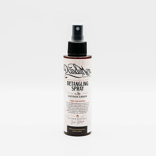 Detangling Spray for Men – Leave-In for Curly, Wavy & Textured Hair – Softens & Smooths – 5.7 oz