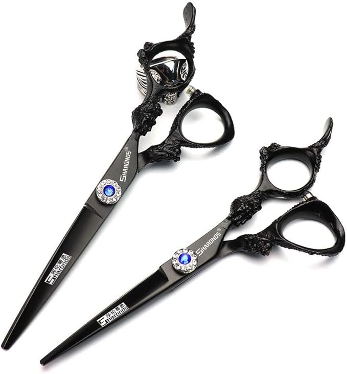 6/7/9-inch professional hair clipper set, stainless steel sharp hair clippers, hairdresser specific scissor (6 inch 2pc)