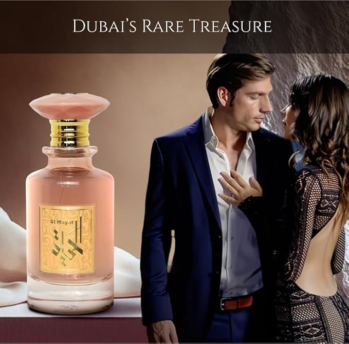 Prince Parfums Dubai – Al Hayat – 3.4 Ounces – Radiant Women’s Eau de Parfum – Fruity Florals with Jasmine & Amber – Essence of Life, Femininity & Beauty