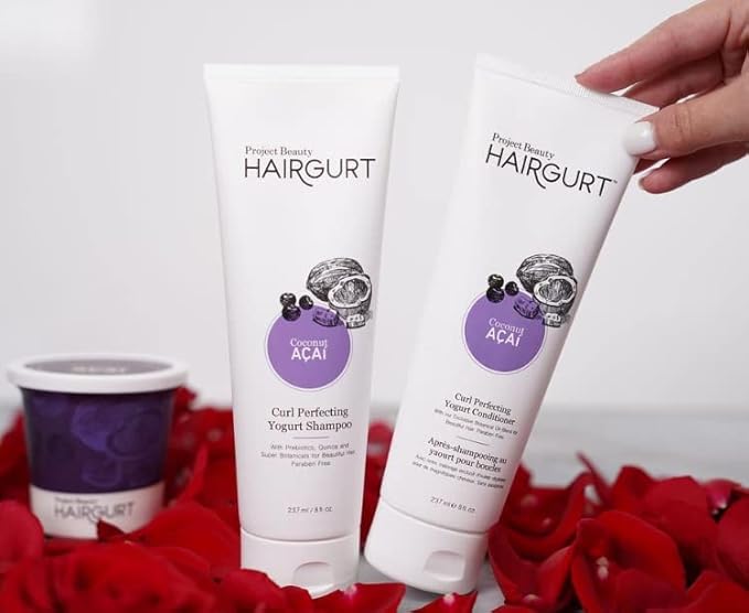 Coconut Acai Curl Perfecting Hair Set – Shampoo + Conditioner + Mask – Defines & Moisturizes Curly and Wavy Hair – Sulfate-Free, Natural Ingredients