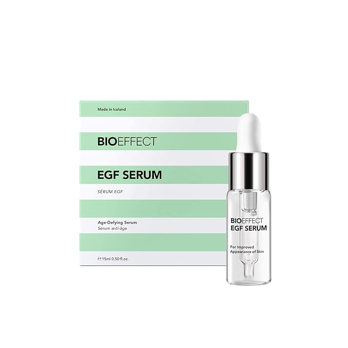 BIOEFFECT EGF Serum | Barley-Derived Epidermal Growth Factor + Hyaluronic Acid | Anti-Aging Face Serum for Fine Lines & Wrinkles, Hydration & Firmness, 15 mL / 0.50 oz