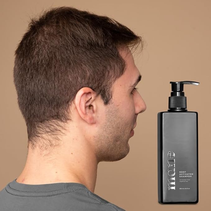 Superior Mane Hair Growth Shampoo for Men (250ml) Activating Follicles & Roots for Thicker & Fuller Hair | Cleanse, and Hydrate Scalp | Root Activator | Regrowth Shampoo for Men