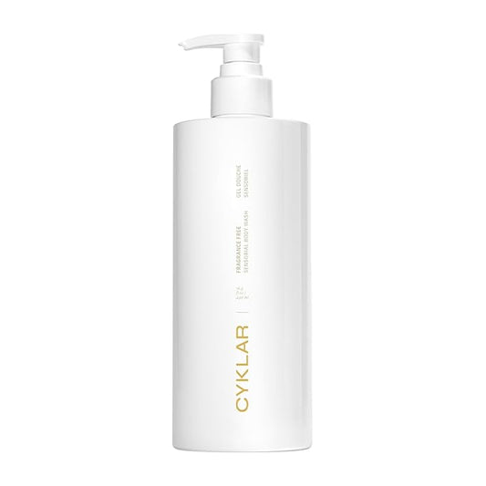 CYKLAR Sensorial Body Wash. Fragrance-Free Hydrating Cleanser with Moisture Locking Multi-Oil Complex, Sodium PCA, and Glycerin. Nourishing Shower Gel for Women and Men, 16.5 Fl Oz Luxury Bodywash