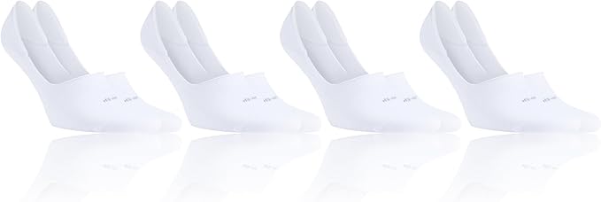 Cotton Socks with SEAMLESS TOE & SOFT AND LIGHTWEIGHT - ANTI-SLIP CUFF for Men and Women Moisture-Wicking - 4 Pack