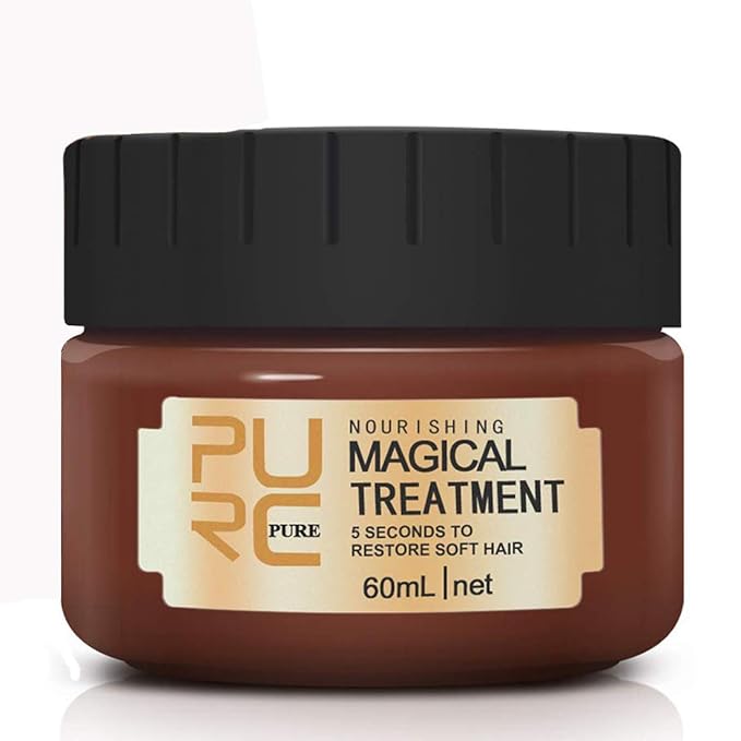 Omaky 60ml Magical Hair Treatment Mask 5 Seconds Repairs Damage Hair Advanced Molecular Hair deep Conditioner Roots Treatment Return Bouncy Restore Elasticity Hair Care Essence