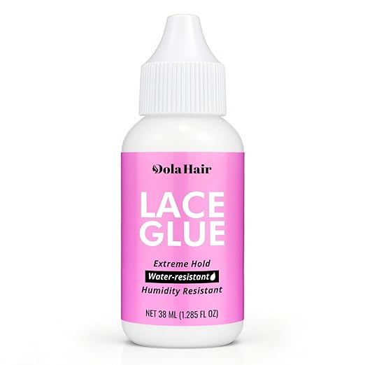 Dolahair Extreme Hold Lace Glue for Wigs, Waterproof, Invisible Bonding, 1.3 Ounce