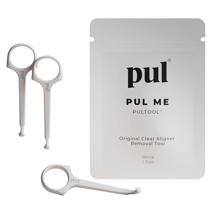 PUL Aligner-Entfernungswerkzeug – Weiß | Sicherer und hygienischer Haken für Invisalign und Retainer | Sanftes BPA-freies Design für den täglichen Gebrauch | 3 Stück