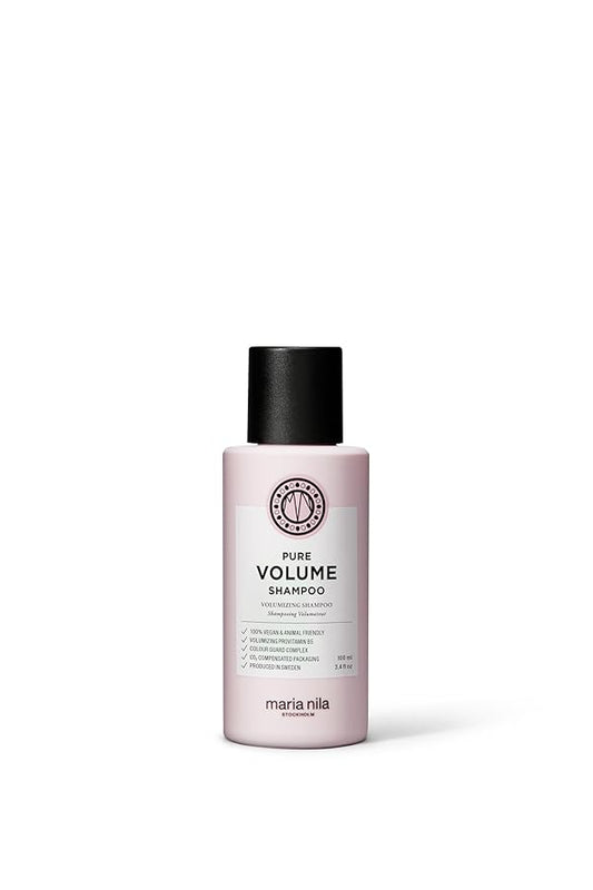 Maria Nila Pure Volume, Shampoo 3.4 Fl Oz, Vitamin B5 Gives Volume to Thin & Fine Hair, 100% Vegan & Sulfate/Paraben free