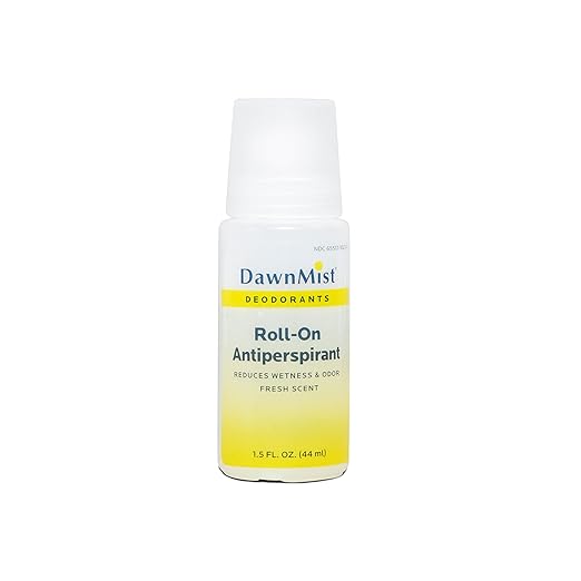 DawnMist Antiperspirant Deodorant Roll-On, 1.5 oz Clear Bottle – Fresh Scent, Long-Lasting Protection (Pack of 96)