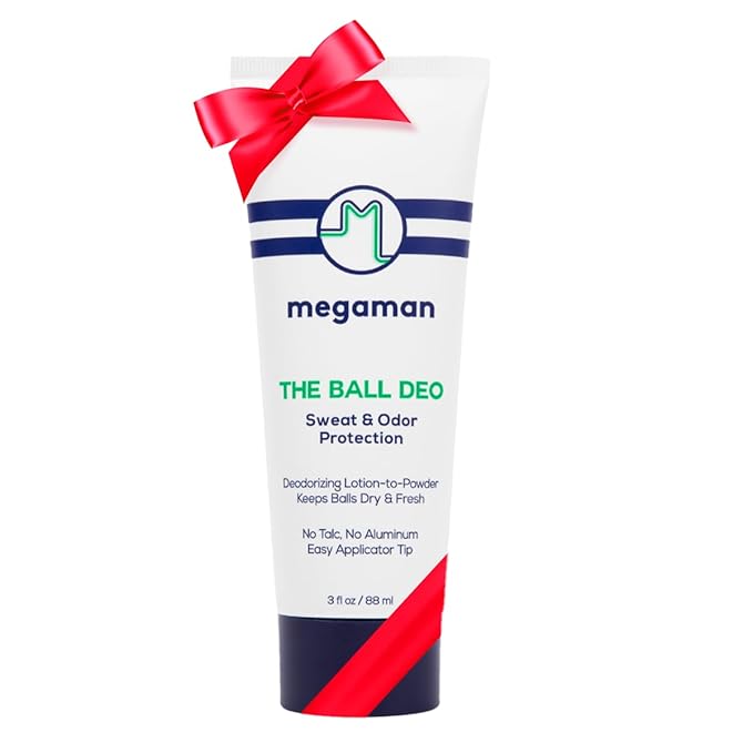 Megaman Ball Deo | Men’s Ball Deodorant | Guards Against Sweat, Chafe, Odor, & Irritation | 3 fl oz