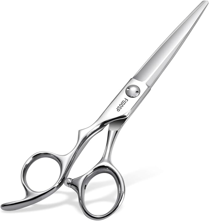 Left Handed Hair Cutting Scissors 6” Professional Barber Scissor Japan VG10 CNC Ultra-Precise Cuts, Razor Sharp Blades Hair Shears for Women & Men