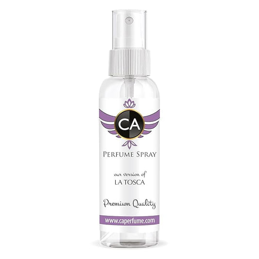 CA Perfume Eco Refill Impression of La Tosca For Women Eau de Parfum Spray Atomizer Bottle 2 Fl Oz/60ml-X1