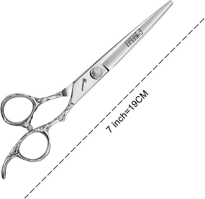 6/7/8 inch Cutting Thinning Styling Tool Rainbow Hair Scissors Professional Hairdresser Hairdresser Scissors Set (6-inch 3pc-A)