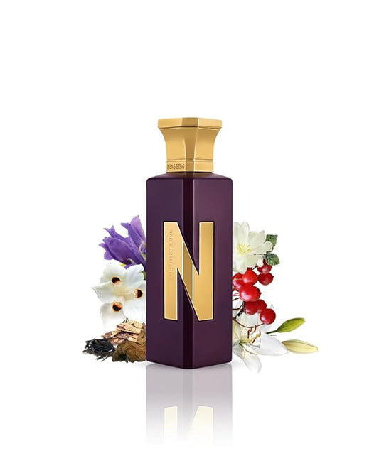 NASEEM Amethyst Love Aqua Perfume 75ml - Unisex Subtle Eau De Parfum - Long Lasting Floral Fragrance with Pink Pepper & Musk Amber Notes for All Occasions