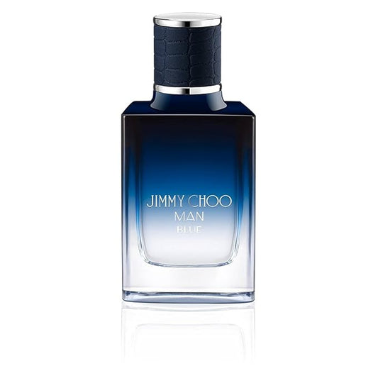 JIMMY CHOO - Man Blue Eau de Toilette - Men's Fragrance - Aromatic Leathery Woody - With notes of Black Pepper, Cypress & Sandalwood - 1.0 Fl Oz