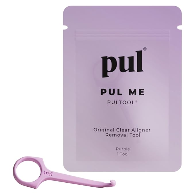 PUL Pack of 1 Reusable Clear Aligner Removal Tool — Compatible with Invisalign, Removable Braces, Retainers & Trays – Easy-to-Use Device Remover, Dental & Oral Hygiene Care Product – Purple