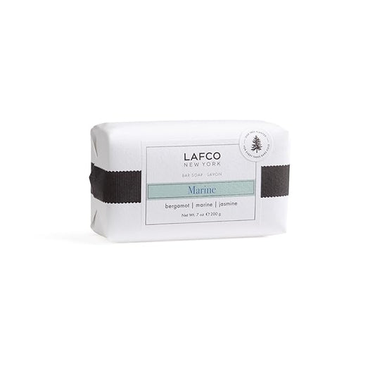 LAFCO New York Bar Soap, Marine - 7 oz - Ultra-Hydrating, Natural Formula - All Skin Types - Made in Europe