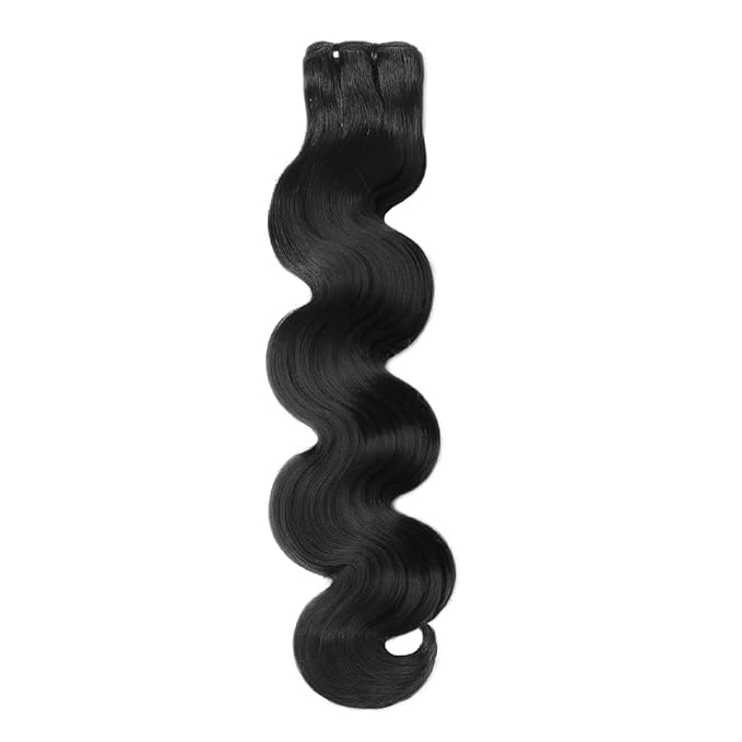 14A Human Hair Bundles Body Wave One Bundle 100% Unprocessed Brazilian Virgin Hair Bundles Double Weft Weave Body Wave Human Hair Natural Black Color (one bundle, 18)