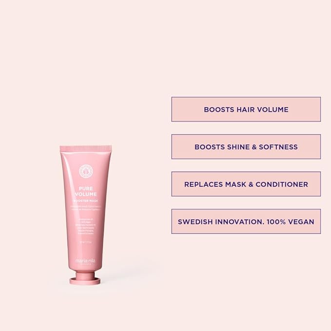 Maria Nila Pure Volume, Booster 1.7 Fl Oz, Vitamin B5 Gives Volume to Thin & Fine Hair, 100% Vegan & Sulfate/Paraben free