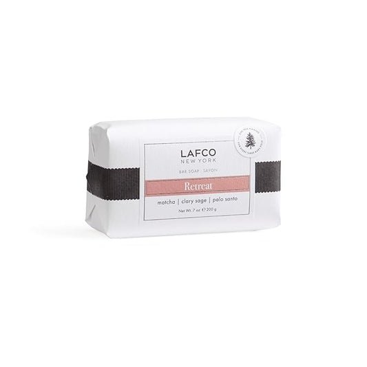 LAFCO New York Bar Soap, Retreat - 7 oz - Ultra-Hydrating, Natural Formula - All Skin Types - Made in Europe