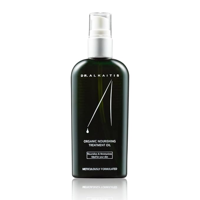 DR. ALKAITIS Organic Nourishing Treatment Oil - Versatile Face & Body Oil - Fast Absorbing (120ml/4oz)