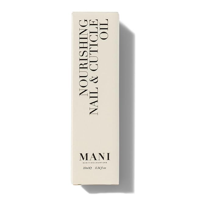 Mani Nail and Cuticle Oil - Nail Growth Oil Enriched with Almond, Macadamia, Hemp, and Jojoba - Cuticle Care Protects and Strengthens - 0.34 oz